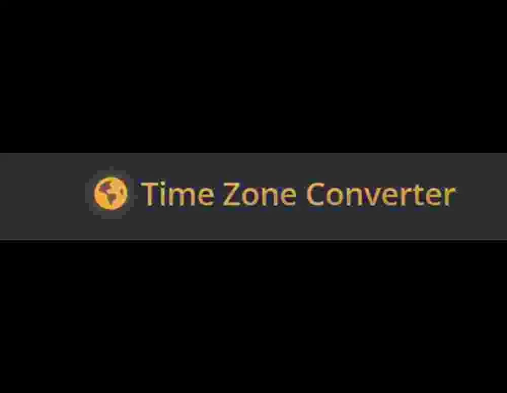 Time Zone Converter web tool Application