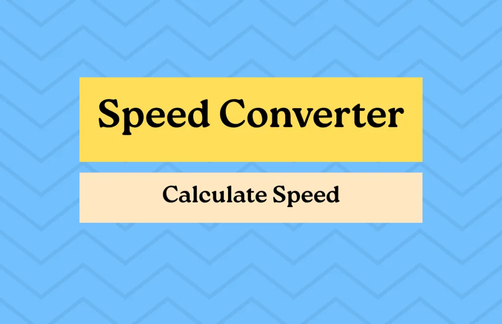Speed Converter