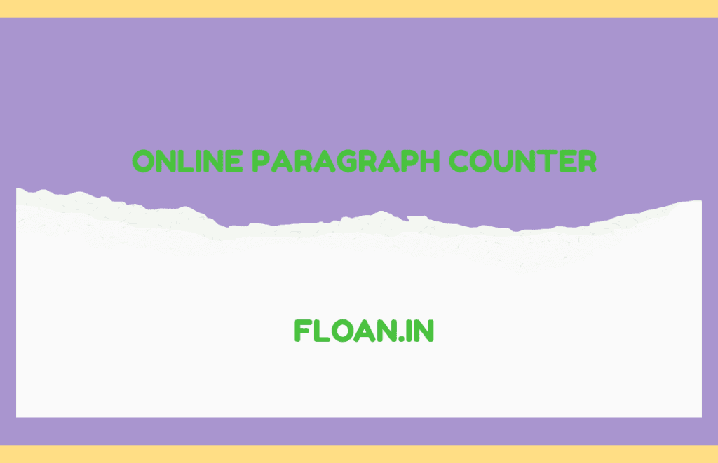 Online paragraph Counter