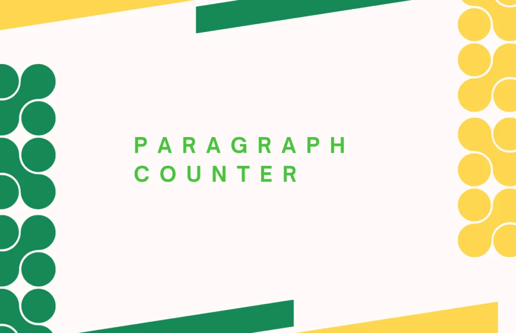 Paragraph counter