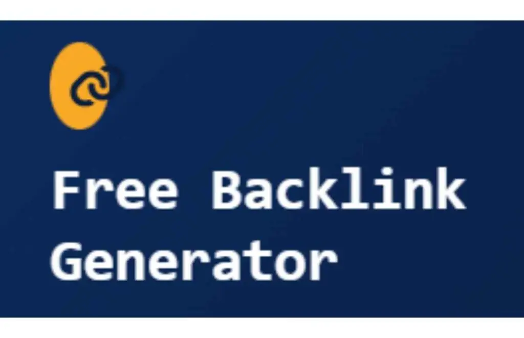 Free Backlink Generator