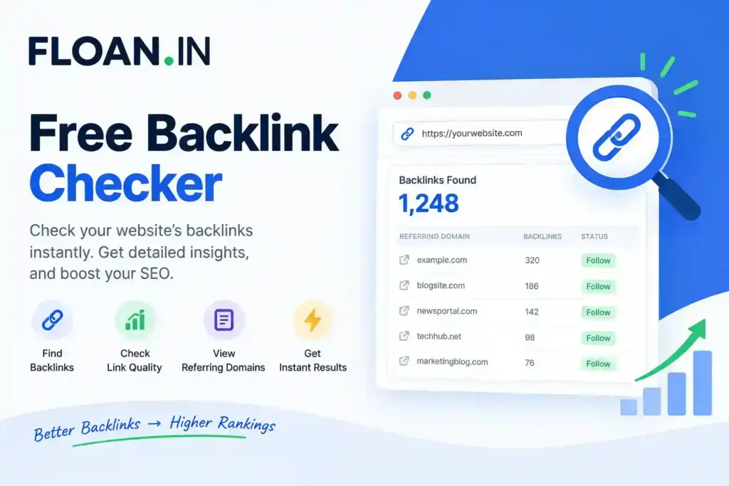 Free Backlink Checker web tool