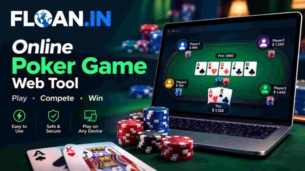 Online Poker Game Web Tool