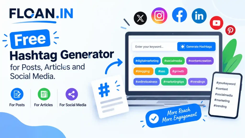Free Hashtag Generator for Posts, Articles and Social Media